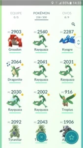 Conta de Pokémon GO 3ª Geração