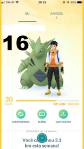 Vendo conta pokemon go lvl 30 instinct (16) + 3000 moedas - Pokémon
