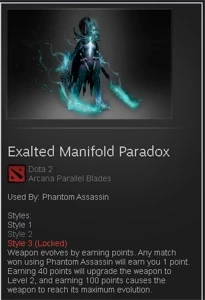 ARCANA PHANTOM ASSASIN ESTILOS DESBLOQUEADOS - DOTA 2