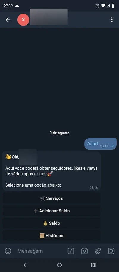 Bot Telegram Smm - Source Python - Com 2 Fornecedores Smm