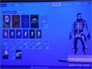 Conta Fortnite Caverão Roxo.