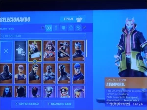Conta Fortnite Caverão Roxo.