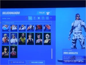 Conta Fortnite Caverão Roxo.