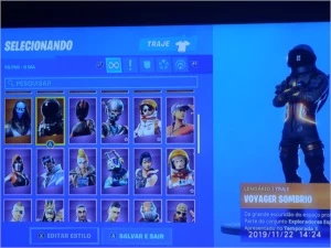 Conta Fortnite Caverão Roxo.