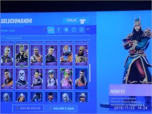 Conta Fortnite Caverão Roxo.