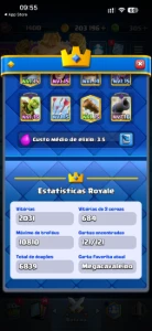 Conta Clash Royale Torre Nivel 15 10Mil Troféus