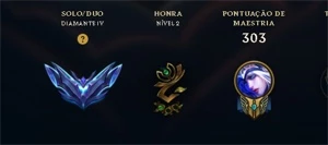 Conta Diamante 4 LoL Mono Adc - League of Legends