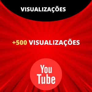 500 Visualizações no Youtube - Redes Sociais