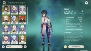 V> conta genshin AR 54 Xiao,ganhou, albedo e + - Genshin Impact