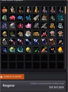 Bruxa 61 Black desert 554 Gs varios itrens premio