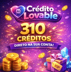 Créditos Lovable – 310 Créditos Direto na Sua Conta - Outros