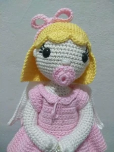 Boneca Angelis - Artesanato e Personalizados
