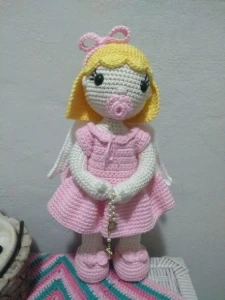 Boneca Angelis - Artesanato e Personalizados