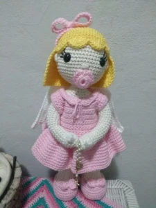 Boneca Angelis - Artesanato e Personalizados