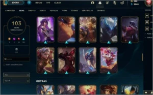 CONTA GOLD 2-LV 198 /147 Champs/103 Skins/EXPLAT 4 MMR ALTO - League of Legends LOL