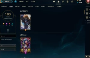 CONTA GOLD 2-LV 198 /147 Champs/103 Skins/EXPLAT 4 MMR ALTO - League of Legends LOL