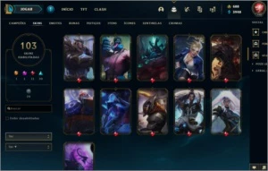 CONTA GOLD 2-LV 198 /147 Champs/103 Skins/EXPLAT 4 MMR ALTO - League of Legends LOL