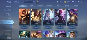 Conta Mobile Legenda 234 SKINS - Mobile Legends