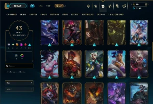 Prata 4 com 120 Champs e 43 Skins +3 Prestigios - League of Legends LOL
