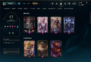 Prata 4 com 120 Champs e 43 Skins +3 Prestigios - League of Legends LOL