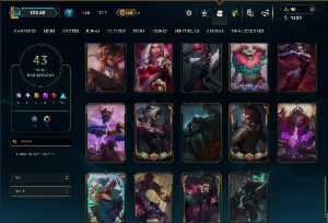 Prata 4 com 120 Champs e 43 Skins +3 Prestigios - League of Legends LOL