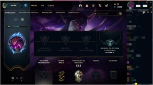 Conta lol Plat 4 season passada