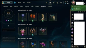 Conta de lol, muitas skins e 120 campeões - League of Legends