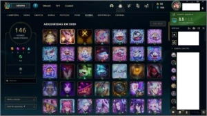 Conta de lol, muitas skins e 120 campeões - League of Legends