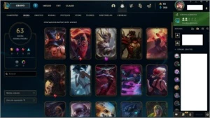 Conta de lol, muitas skins e 120 campeões - League of Legends