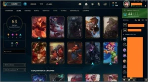 Conta de lol, muitas skins e 120 campeões - League of Legends