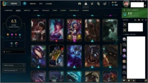 Conta de lol, muitas skins e 120 campeões - League of Legends