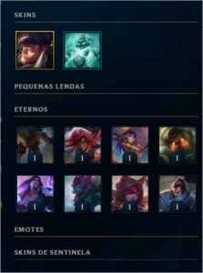 Conta diamante 4 legague of legends, 48 campeões, 10 skins - League of Legends LOL