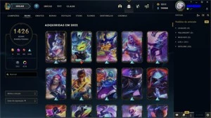 Conta League of Legends. 1400+ Skins. LOL