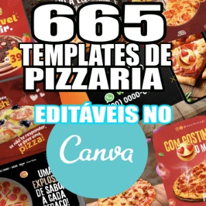 Pack Canva Templates De Pizzaria Editavel