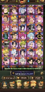 Conta Mid Game - 7Ds Grand Cross - A Melhor Do Cenário - Seven Deadly Sins