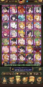 Conta Mid Game - 7Ds Grand Cross - A Melhor Do Cenário - Seven Deadly Sins