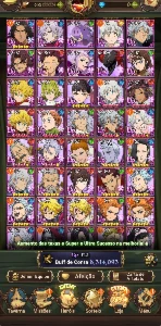 Conta Mid Game - 7Ds Grand Cross - A Melhor Do Cenário - Seven Deadly Sins