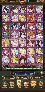 Conta Mid Game - 7Ds Grand Cross - A Melhor Do Cenário - Seven Deadly Sins