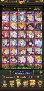 Conta Mid Game - 7Ds Grand Cross - A Melhor Do Cenário - Seven Deadly Sins