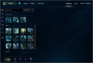 CONTA LVL 44, +119 CHAMP, +73 SKINS (3 SKINS ULTIMATES) - League of Legends LOL