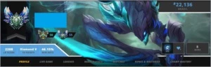 League of Legends CONTA - Diamante V e 160 Skins++ BORDA LOL