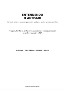 E-book Sobre o Autismo - eBooks