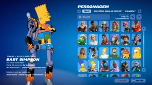 Conta Fortinite | 131 skins | Bart Simpson | - Fortnite