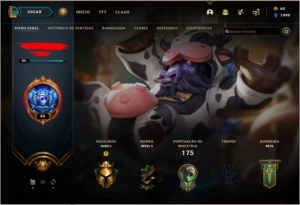 CONTA OURO 1 - MMR ALTO - League of Legends LOL