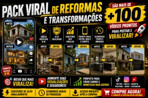 Pack De Videos Viral De Reformas E Transformações