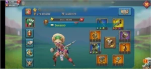 Conta Castelo lv 25 278M + t4 full - Lords Mobile