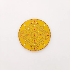 Mandala Indiana Colorida - Artesanato e Personalizados