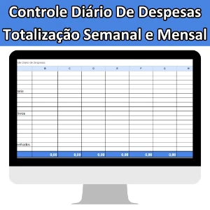 Planilha Controle Diário De Despesas (Semanal E Mensal) - Outros