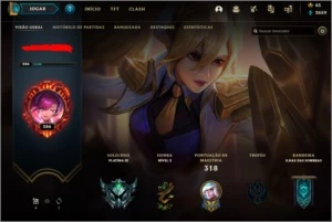 Conta lol full champs plat 3 + 362 skins - League of Legends
