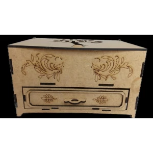 Porta joia em MDF personalizado, caixa com tampa e... - Artesanato e Personalizados